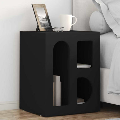 Bedside Table 2 pcs Black 40 x 35 x 50 cm Engineered Wood