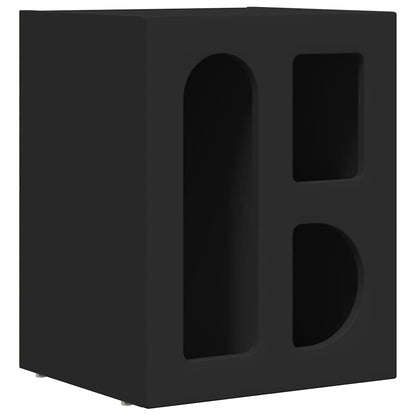 Bedside Table 2 pcs Black 40 x 35 x 50 cm Engineered Wood