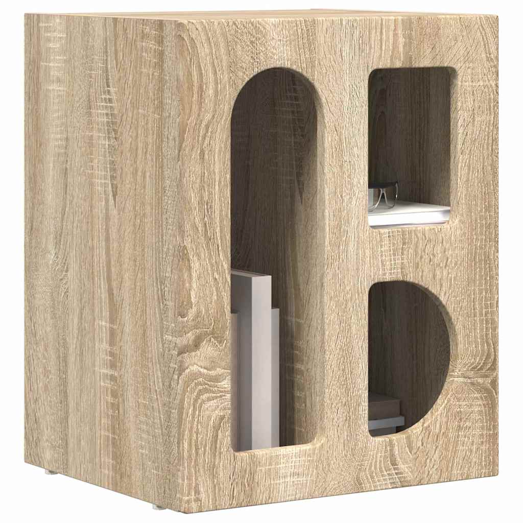 Bedside Table Sonoma Oak 40 x 35 x 50 cm Engineered Wood