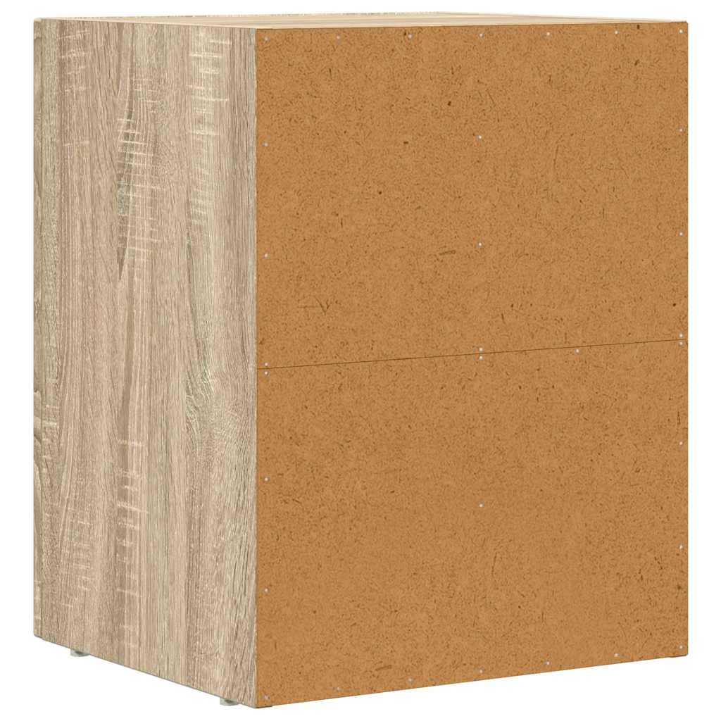 Bedside Table 2 pcs Sonoma Oak 40 x 35 x 50 cm Engineered Wood