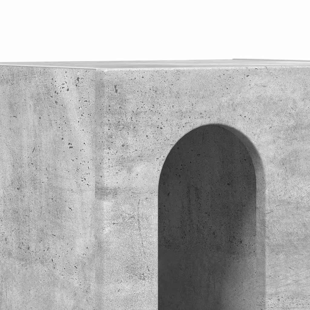 Bedside Table 2 pcs Concrete Grey 40 x 35 x 50 cm