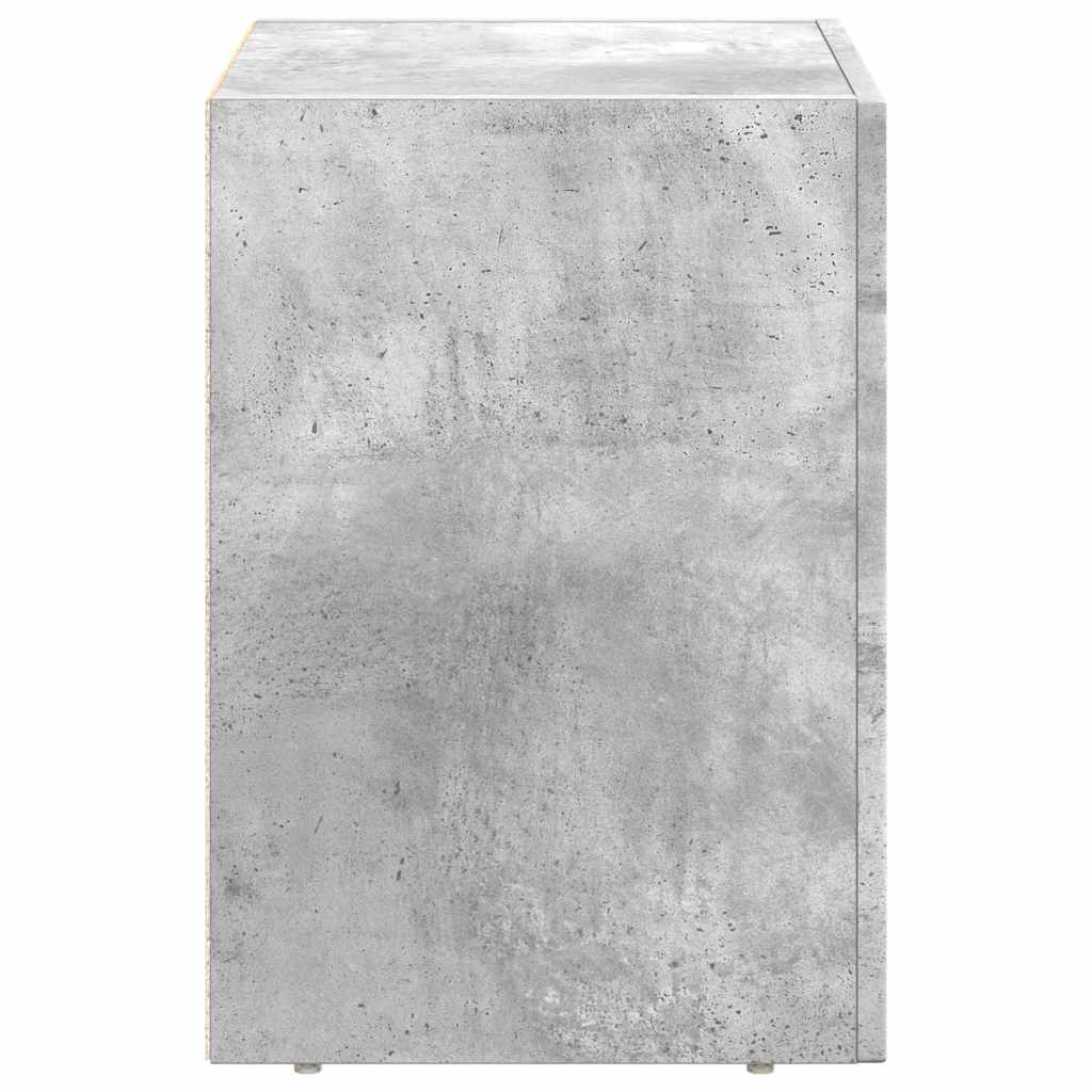 Bedside Table 2 pcs Concrete Grey 40 x 35 x 50 cm