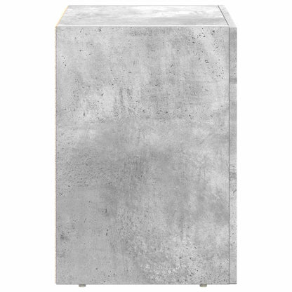 Bedside Table 2 pcs Concrete Grey 40 x 35 x 50 cm