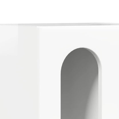 Bedside Table 2 pcs High Gloss White 40 x 35 x 50 cm