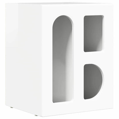 Bedside Table 2 pcs High Gloss White 40 x 35 x 50 cm