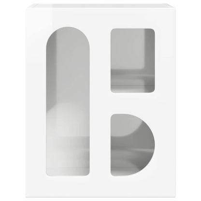 Bedside Table 2 pcs High Gloss White 40 x 35 x 50 cm