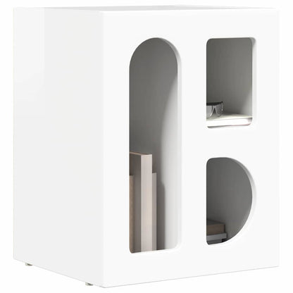 Bedside Table 2 pcs High Gloss White 40 x 35 x 50 cm