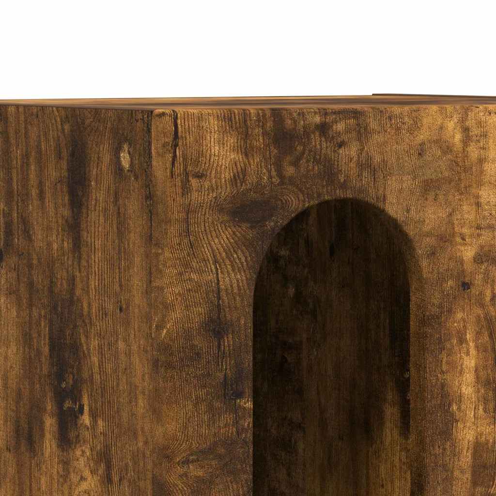 Bedside Table 2 pcs Smoked Oak 40 x 35 x 50 cm Engineered Wood