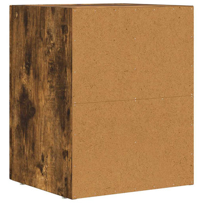 Bedside Table 2 pcs Smoked Oak 40 x 35 x 50 cm Engineered Wood