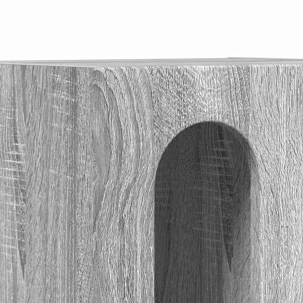 Bedside Table Grey Sonoma 40 x 35 x 50 cm Engineered Wood