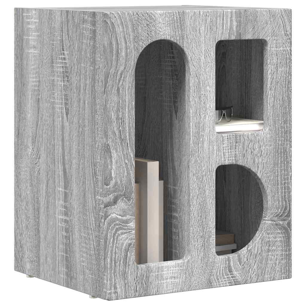 Bedside Table 2 pcs Grey Sonoma 40 x 35 x 50 cm Engineered Wood