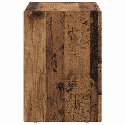 Bedside Table Old Wood 40 x 35 x 50 cm Engineered Wood