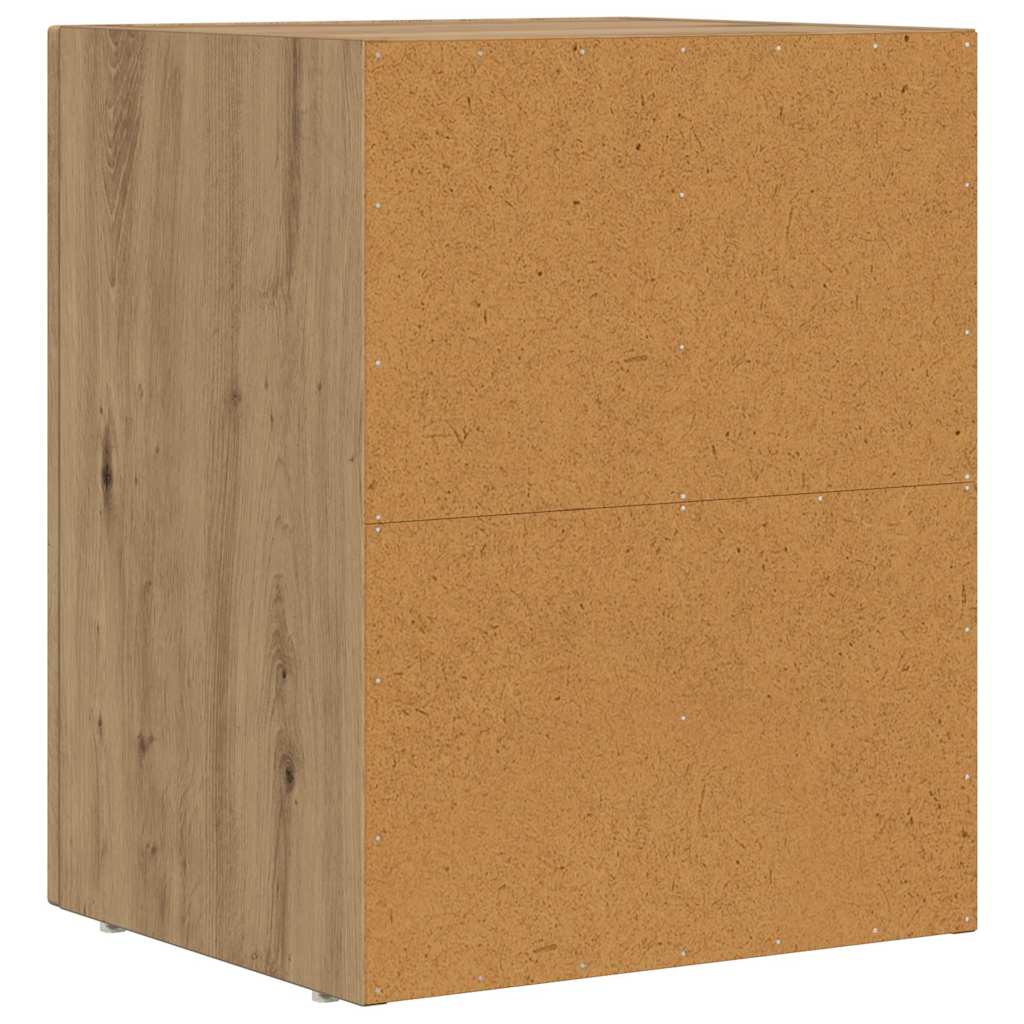 Bedside Table Artisan Oak 40 x 35 x 50 cm Engineered Wood