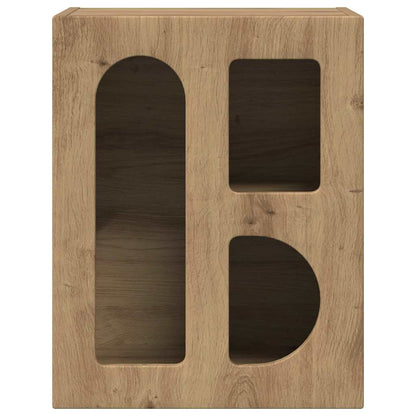 Bedside Table Artisan Oak 40 x 35 x 50 cm Engineered Wood