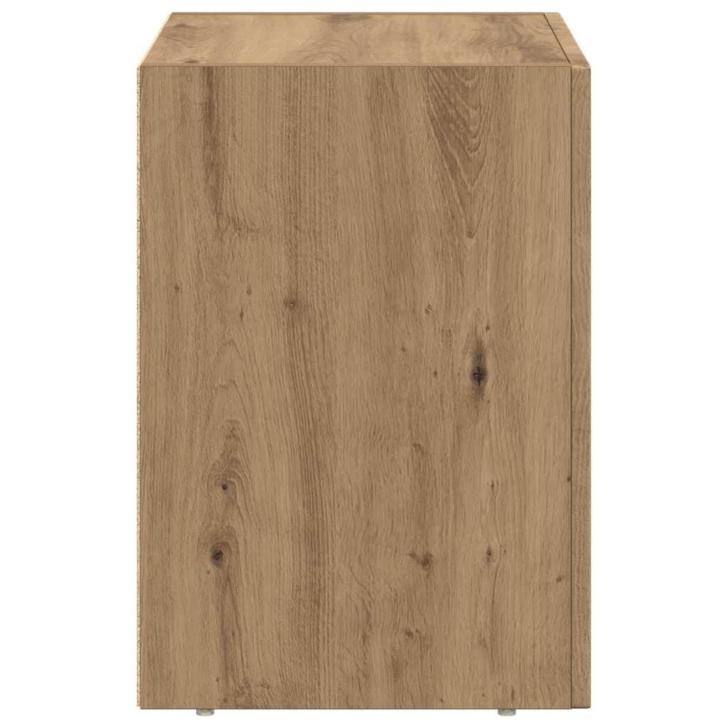 Bedside Table Artisan Oak 40 x 35 x 50 cm Engineered Wood