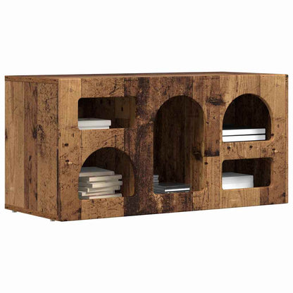 TV Cabinet ELST 80 x 35 x 40 cm Old Wood Engineered Wood