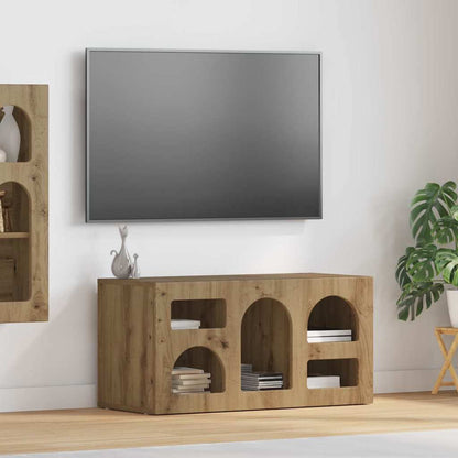 TV Cabinet ELST 80 x 35 x 40 cm Artisan Oak Engineered Wood