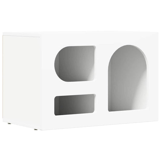 TV Cabinet ELST 60 x 35 x 40 cm White Engineered Wood