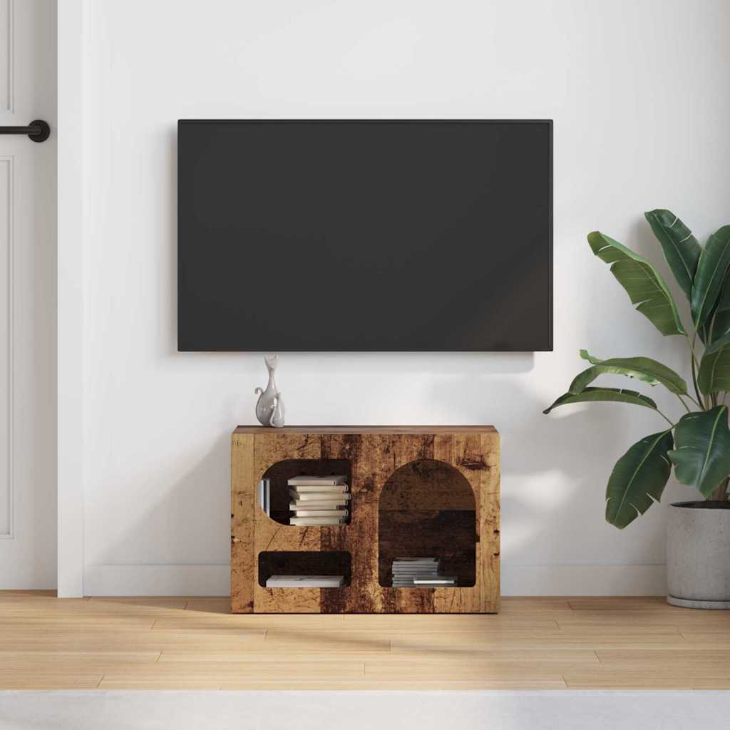 TV Cabinet ELST 60 x 35 x 40 cm Old Wood Engineered Wood