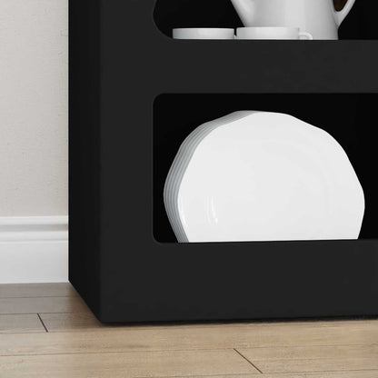 Sideboard ELST Black 40 x 35 x 100.5 cm Engineered Wood