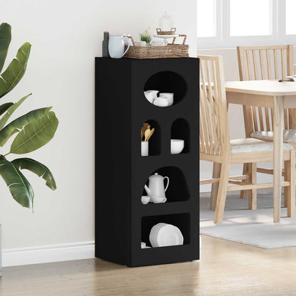 Sideboard ELST Black 40 x 35 x 100.5 cm Engineered Wood