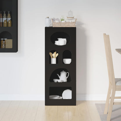 Sideboard ELST Black 40 x 35 x 100.5 cm Engineered Wood