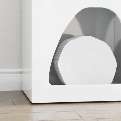 Sideboard ELST High Gloss White 40 x 35 x 100.5 cm