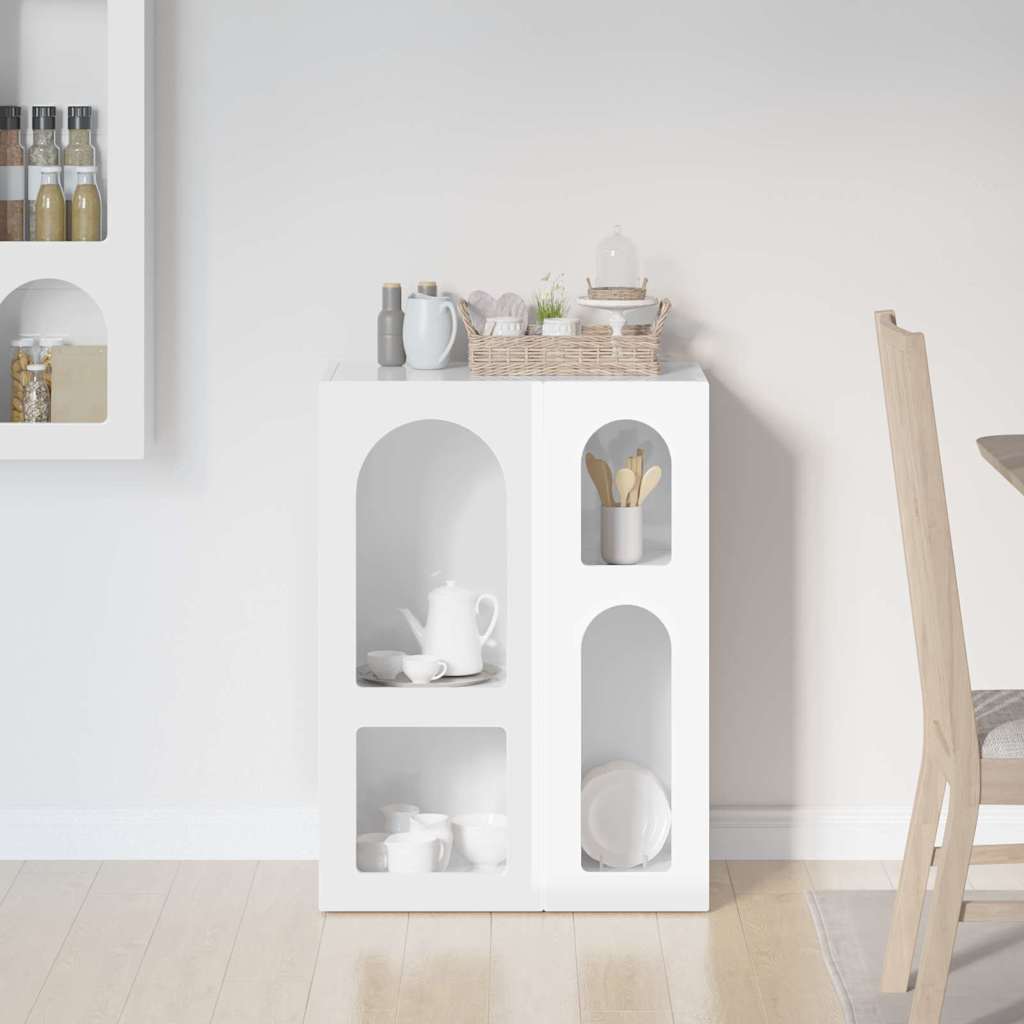 Sideboard ELST High Gloss White 59 x 35 x 80.5 cm
