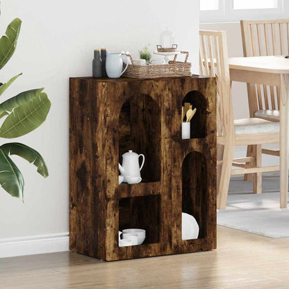 Sideboard ELST Smoked Oak 59 x 35 x 80.5 cm Engineered Wood