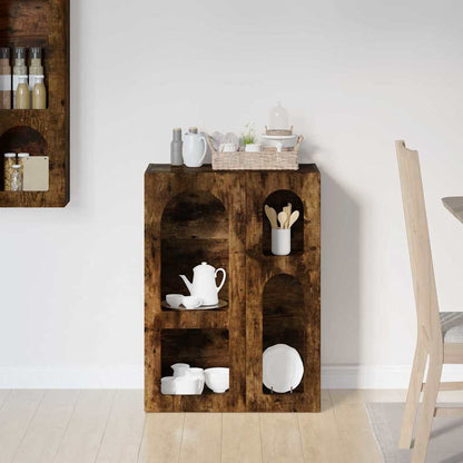 Sideboard ELST Smoked Oak 59 x 35 x 80.5 cm Engineered Wood