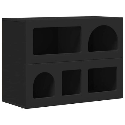 Sideboard ELST Black 80.5 x 35 x 59 cm Engineered Wood