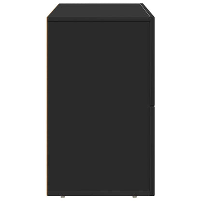 Sideboard ELST Black 80.5 x 35 x 59 cm Engineered Wood