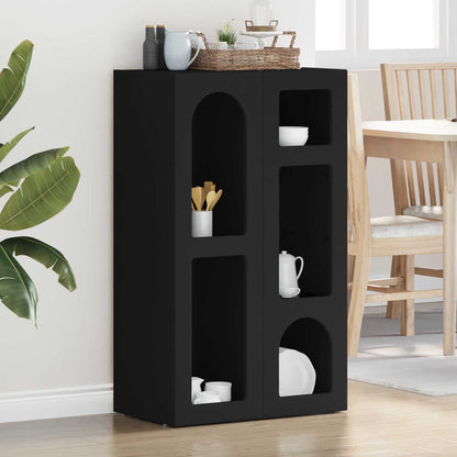 Sideboard ELST Black 59 x 35 x 100.5 cm Engineered Wood