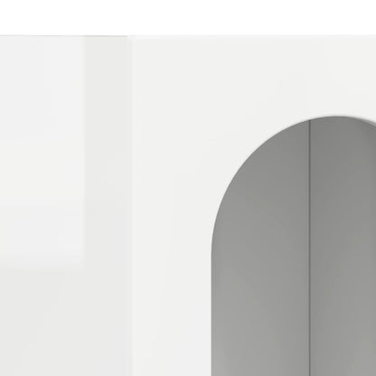 Sideboard ELST High Gloss White 59 x 35 x 100.5 cm