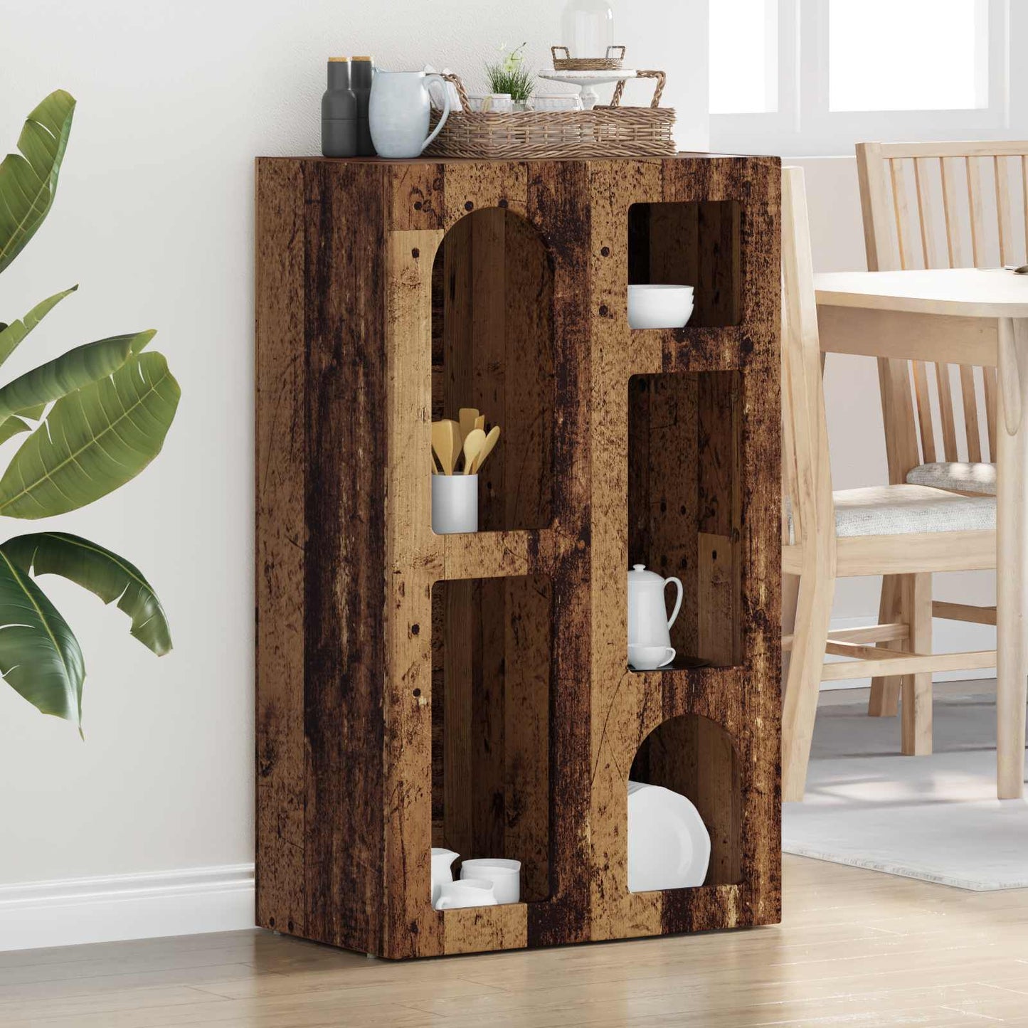 Sideboard ELST Old Wood 59 x 35 x 100.5 cm Engineered Wood