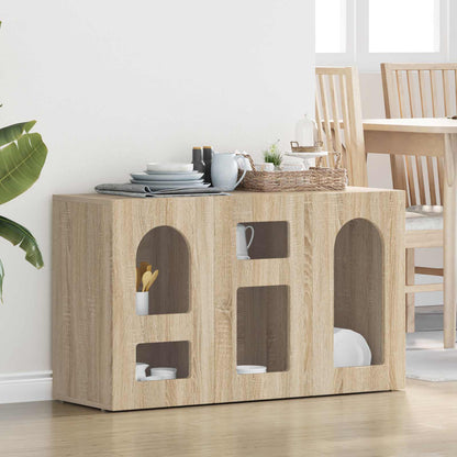 Sideboard ELST Sonoma Oak 100 x 35 x 59 cm Engineered Wood