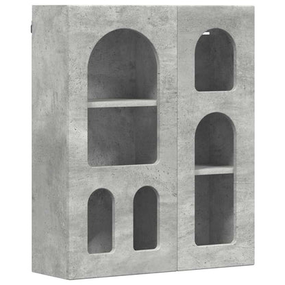 Hanging Cabinet with Shelf ELST Concrete Grey 59 x 20 x 71.5 cm