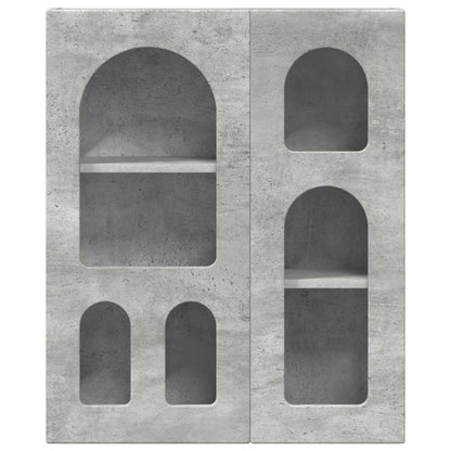 Hanging Cabinet with Shelf ELST Concrete Grey 59 x 20 x 71.5 cm