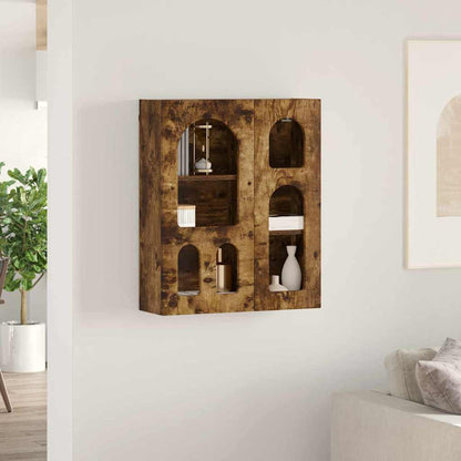 Hanging Cabinet Smoked Oak 59 x 20 x 71.5 cm Engineered Wood