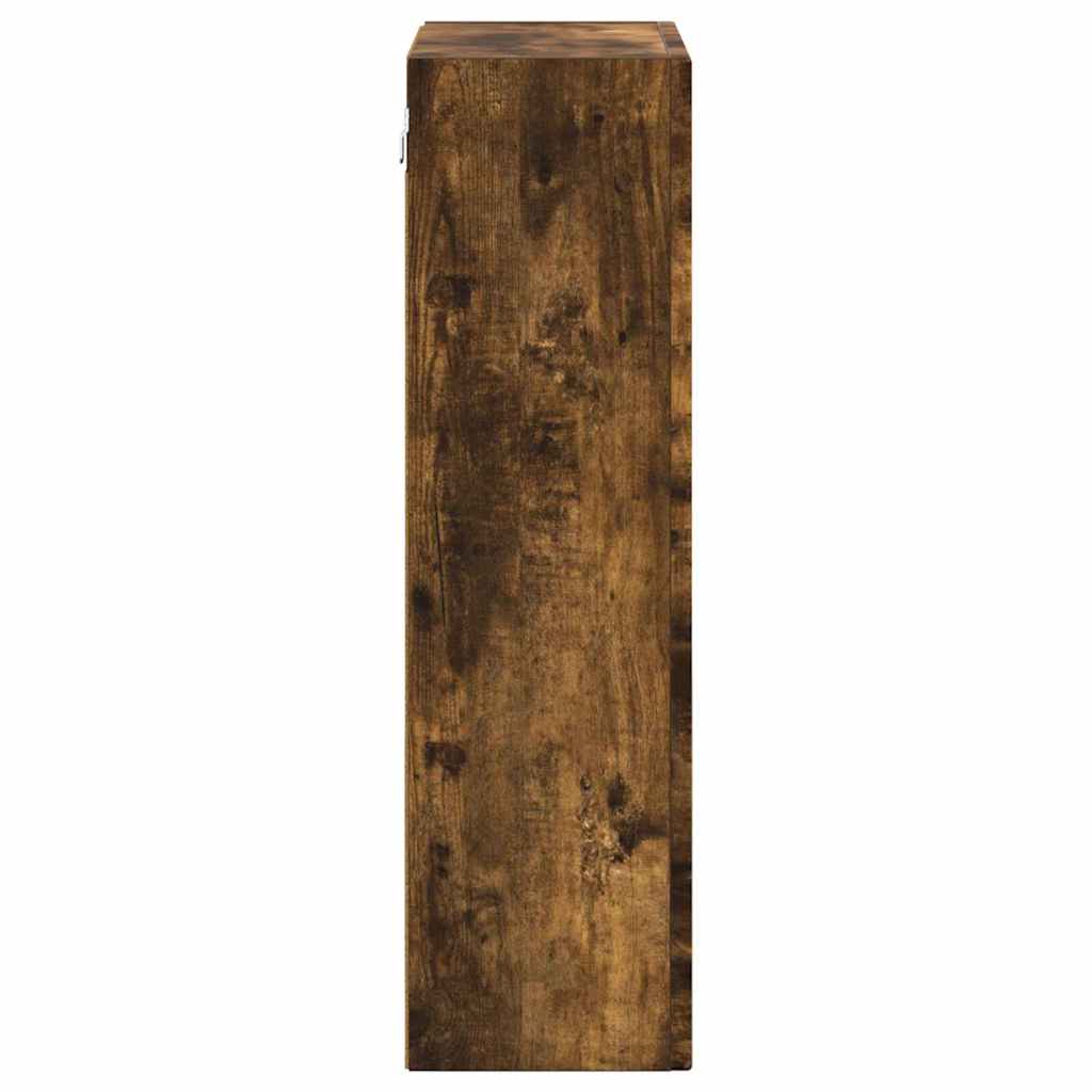 Hanging Cabinet Smoked Oak 59 x 20 x 71.5 cm Engineered Wood