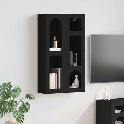 Hanging Cabinet ELST Black 59 x 20 x 100 cm Engineered Wood
