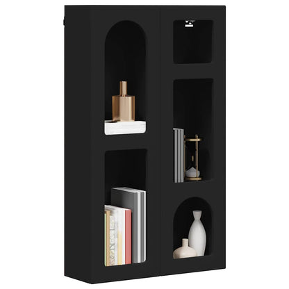 Hanging Cabinet ELST Black 59 x 20 x 100 cm Engineered Wood