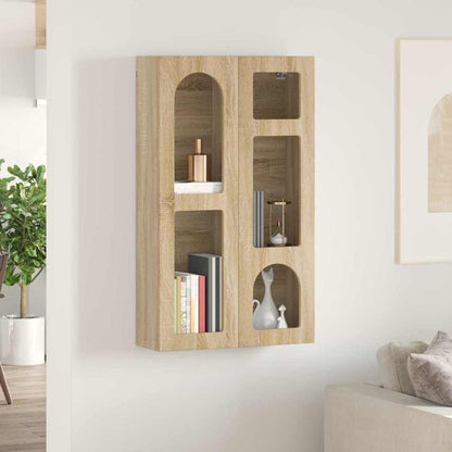 Hanging Cabinet with Shelf ELST Sonoma Oak 59 x 20 x 100 cm