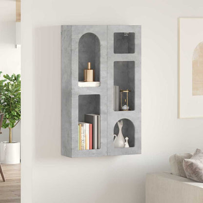 Hanging Cabinet with Shelf ELST Concrete Grey 59 x 20 x 100 cm