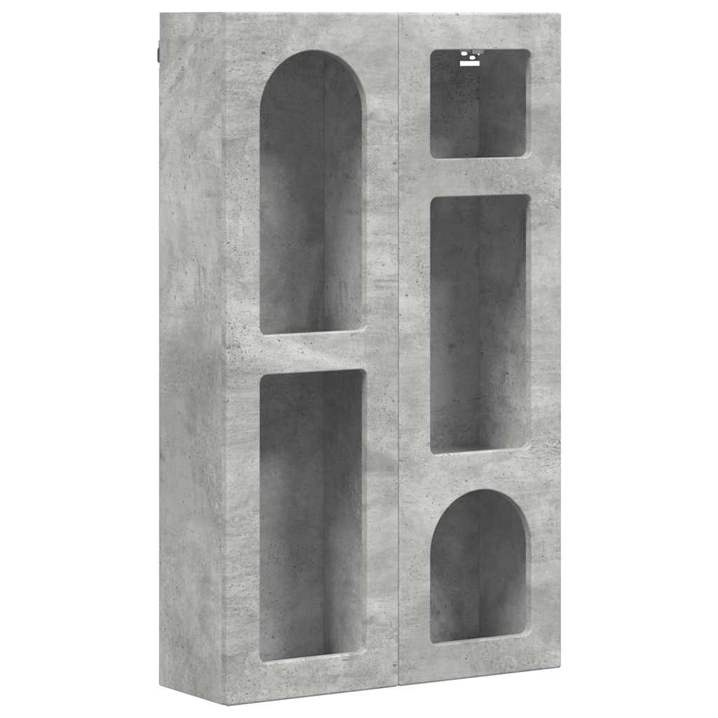 Hanging Cabinet with Shelf ELST Concrete Grey 59 x 20 x 100 cm