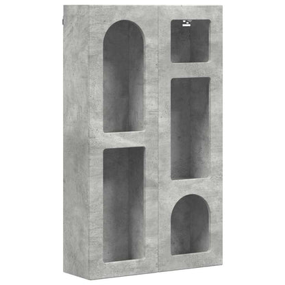 Hanging Cabinet with Shelf ELST Concrete Grey 59 x 20 x 100 cm