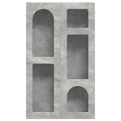 Hanging Cabinet with Shelf ELST Concrete Grey 59 x 20 x 100 cm