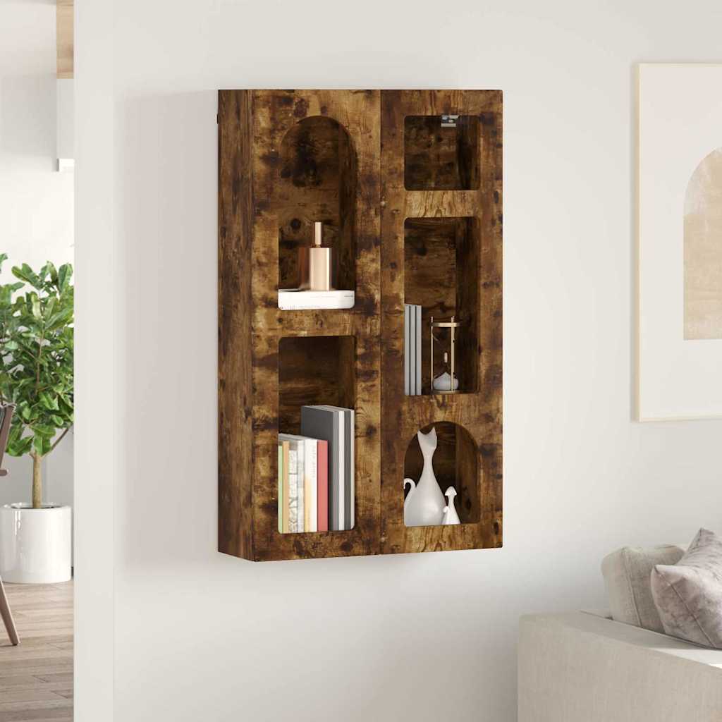 Hanging Cabinet with Shelf ELST Smoked Oak 59 x 20 x 100 cm