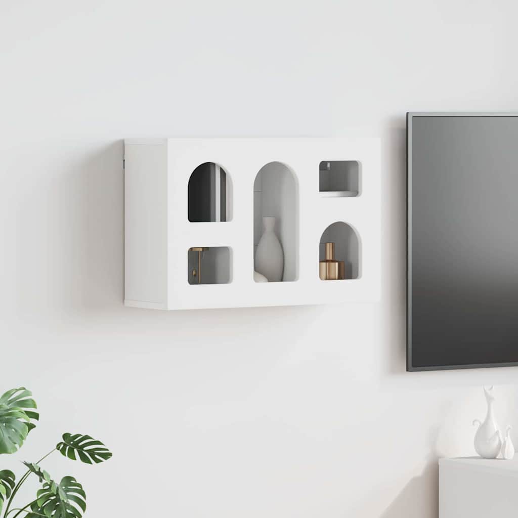 Hanging Cabinet ELST White 60 x 20 x 40 cm Engineered Wood