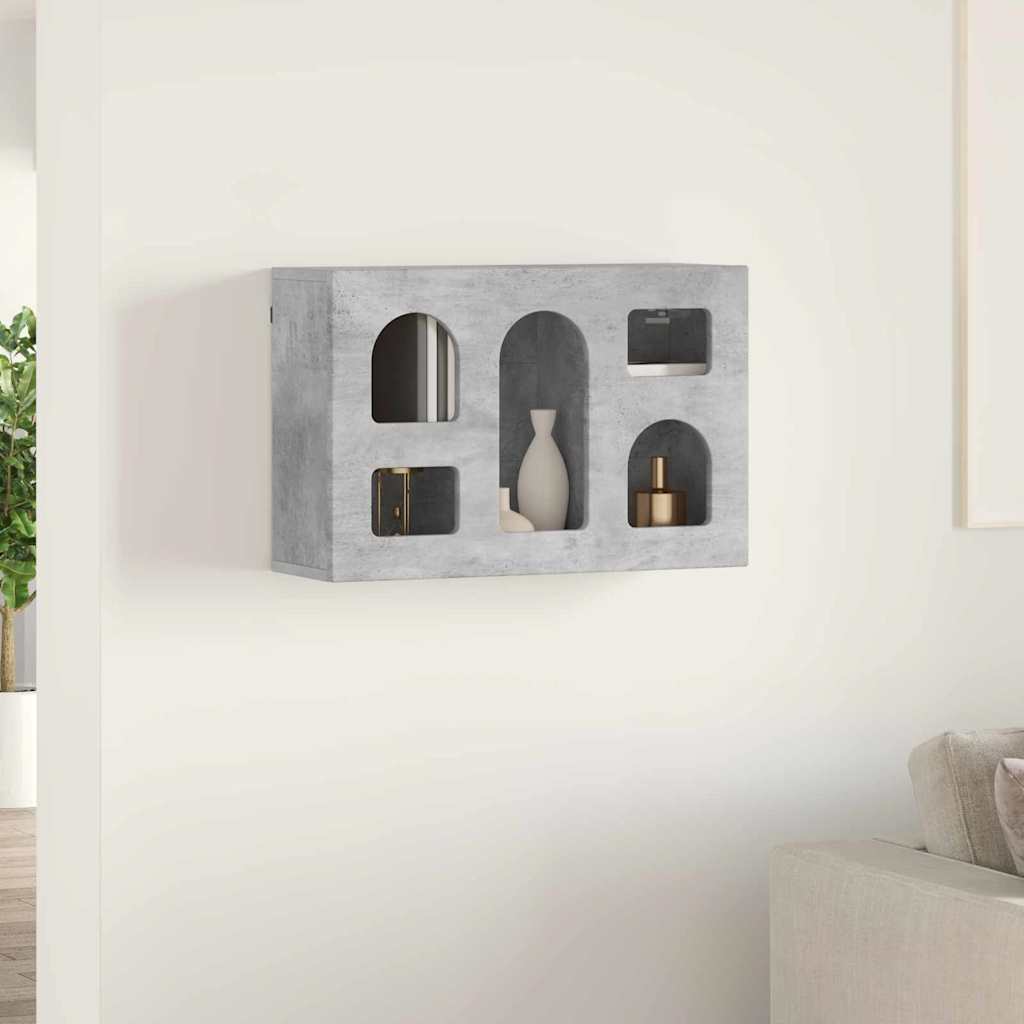 Hanging Cabinet with Shelf ELST Concrete Grey 60 x 20 x 40 cm
